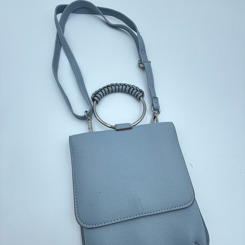 Stylish Light Blue Women's Wristlet Crossbody Bag by Collection XIIX
